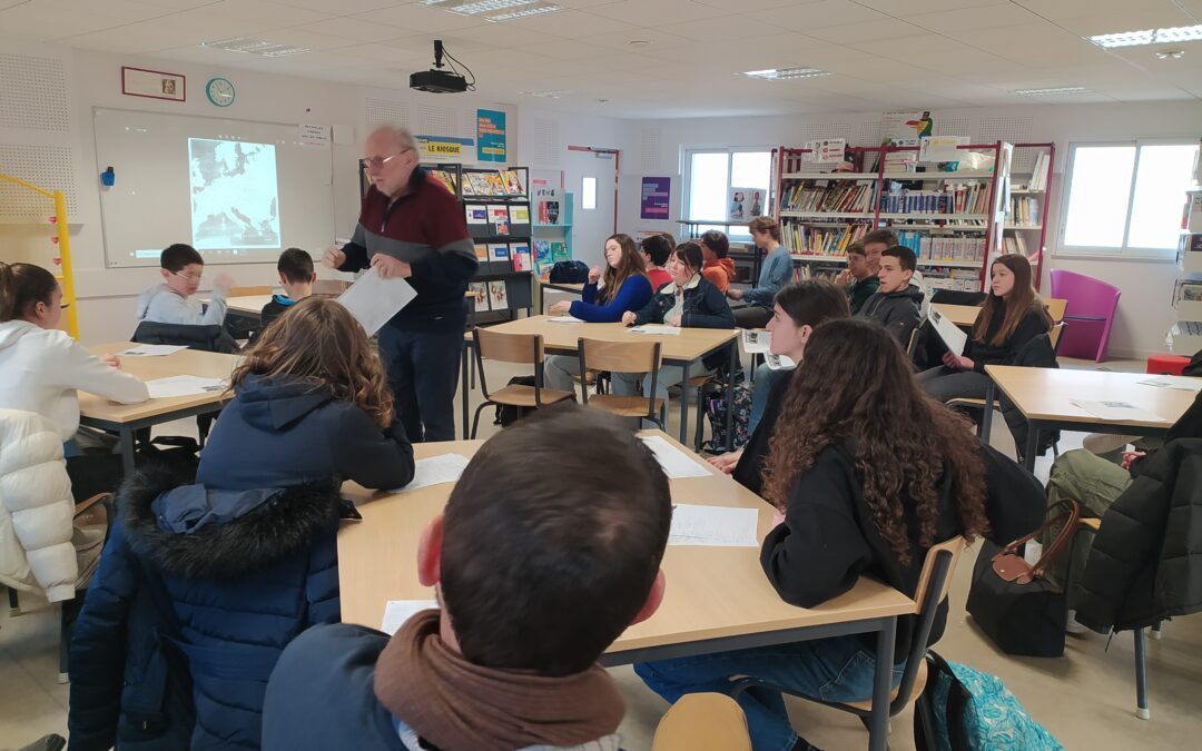 Une leçon d’Histoire au collège !